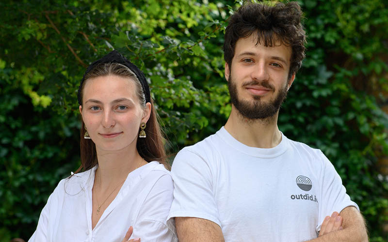 Ana-Maria Pricop and Zvezdin Besarabov, founders of Outdid