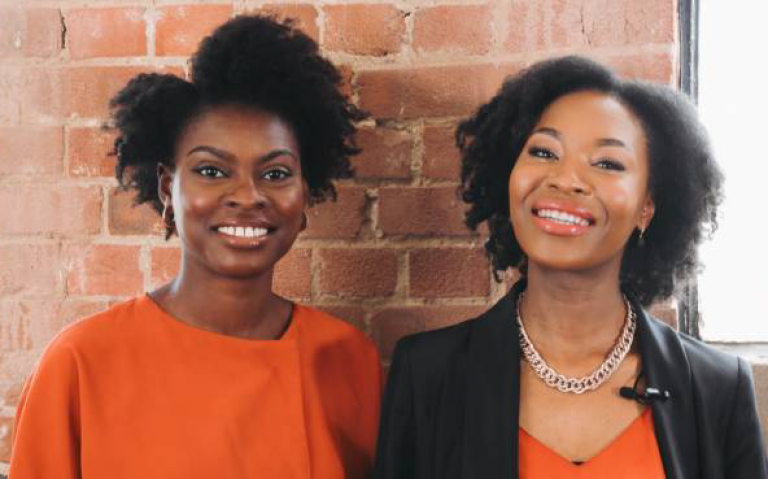 Joycelyn Mate and Rachael Twumasi-Corson, founders of Afrocenchix