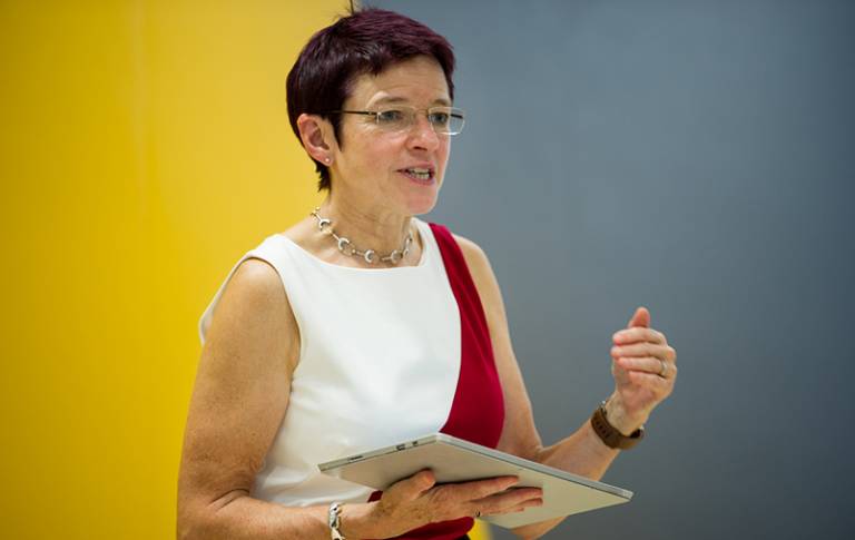 Dr Celia Caulcott speaking