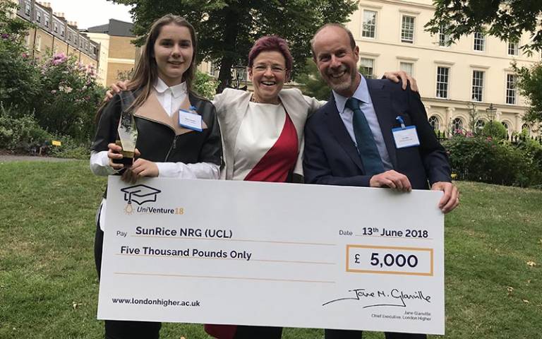 SunRice wins London Higher UniVenture competition 2018