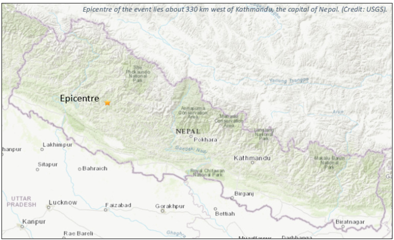 Earthquake Epicentre - USGS