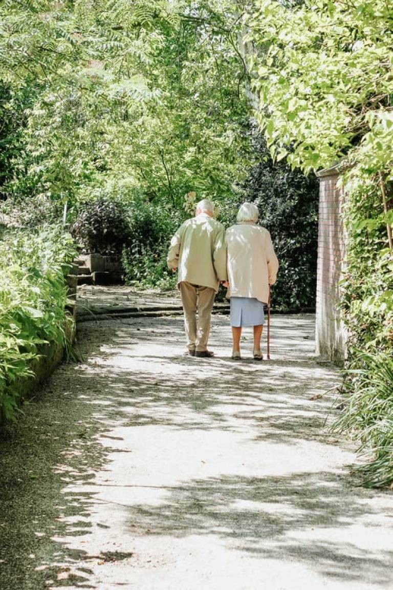 Elderly couple photo