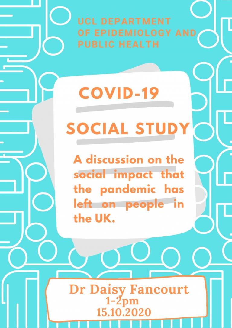Covid 19 social study poster