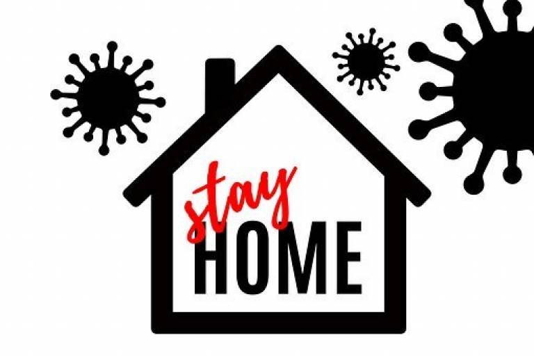 Stay home sign