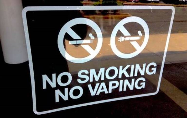 No Smoking no vaping sign