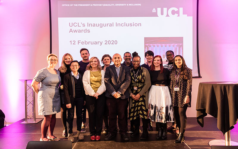 The EDI team at UCL's Inclusion Awards 2020