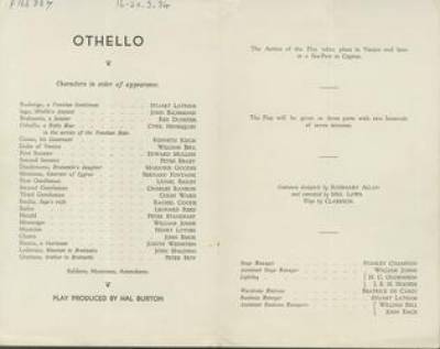 Othello cast list