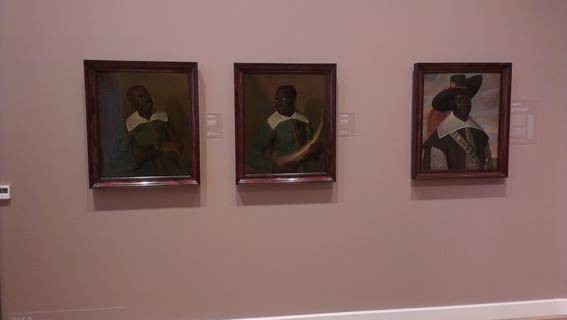 Three paintings attributed to Jaspar Beckx of an Emissary from Congo and his two servants, National Gallery of Denmark