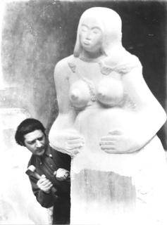 Jacob Epstein carving Maternity