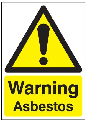 Asbestos warning image