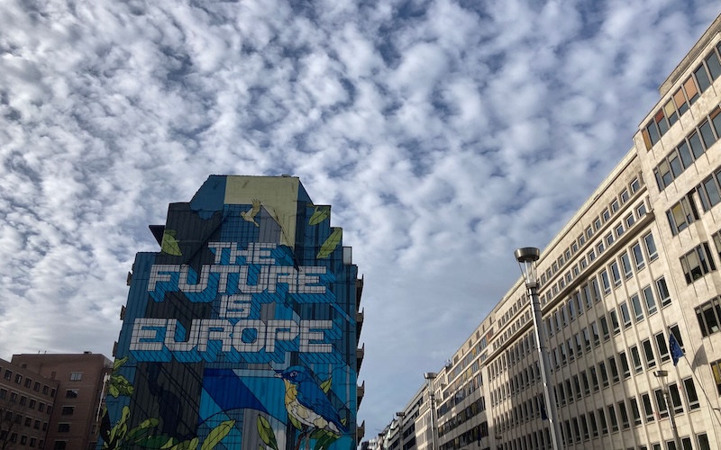 The Future is Europe graffiti