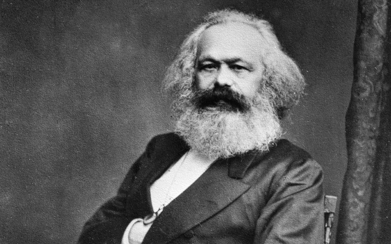 Portrait of Karl Marx, John Jabez Edwin Mayal, Public domain, via Wikimedia Commons