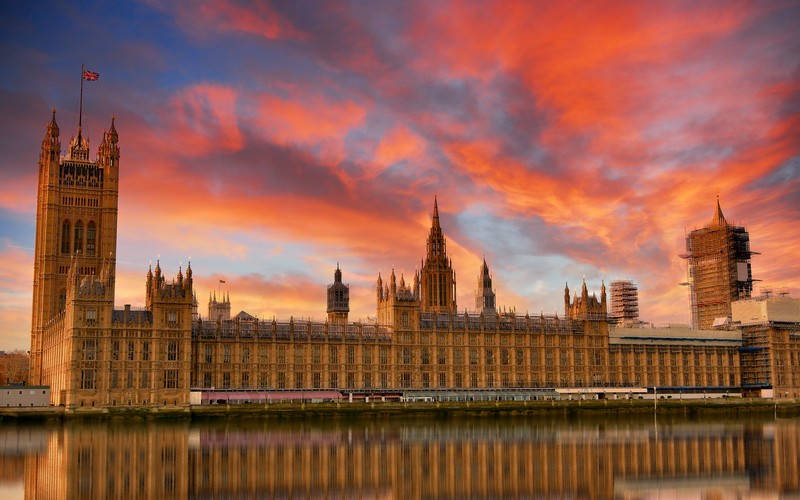 Houses of Parliament at dusk