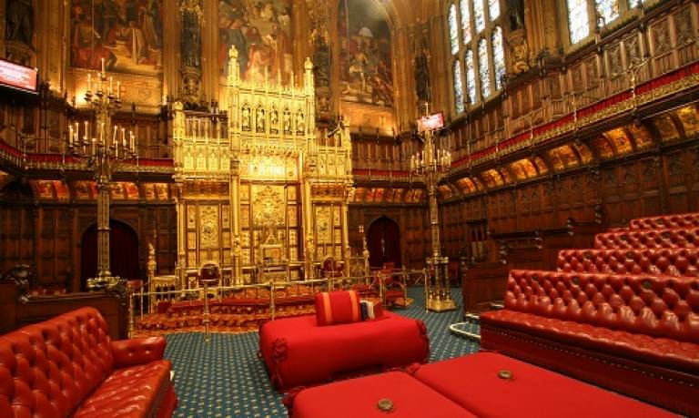 Interior House of Lords chamber