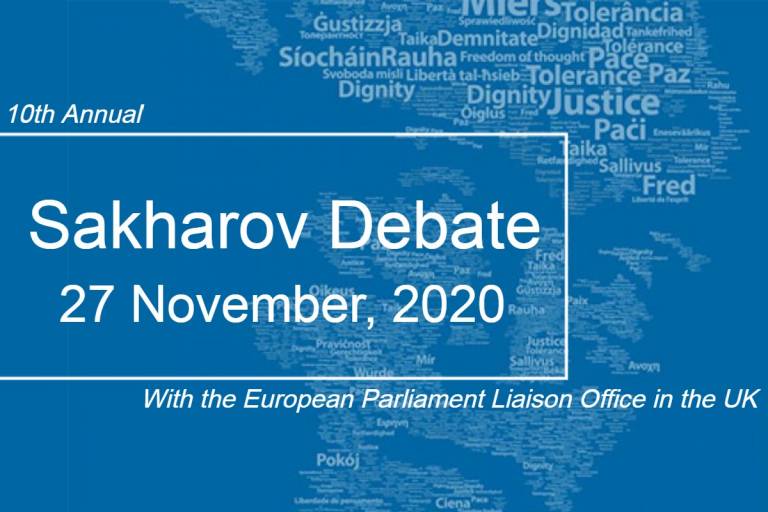 10th Annual Sakharov Debate, 27 November 2020