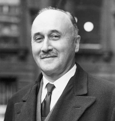 Jean Monnet in black and white