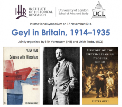 Geyl in Britain 1914-1935