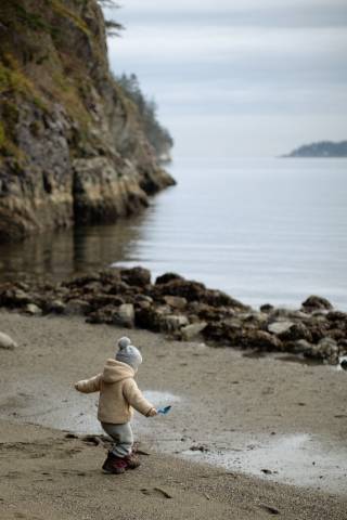Young child on a beach