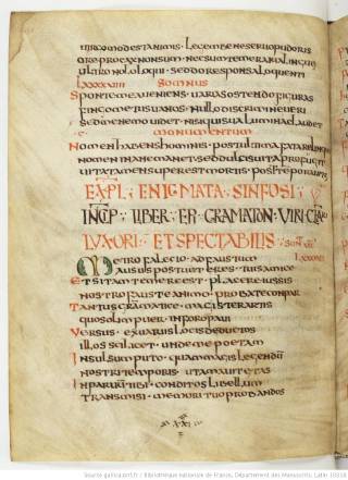 Parisinus Latinus 10318, p.156, from the site https://gallica.bnf.fr/
