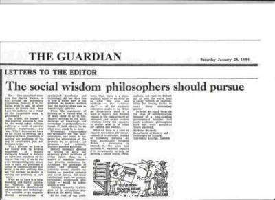 Social Wisdom Philosophers Should Pursue