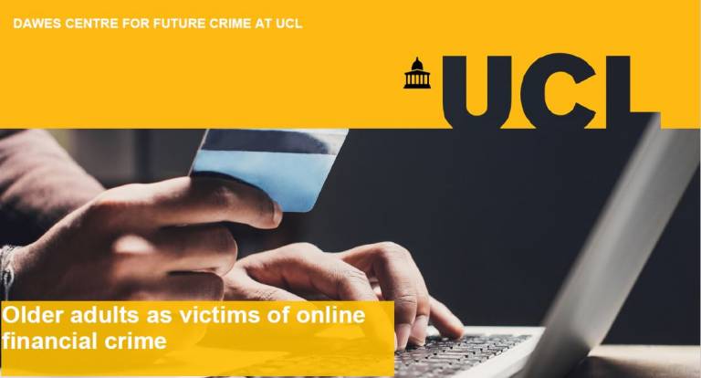 Older adults as victims of online financial crime infographic