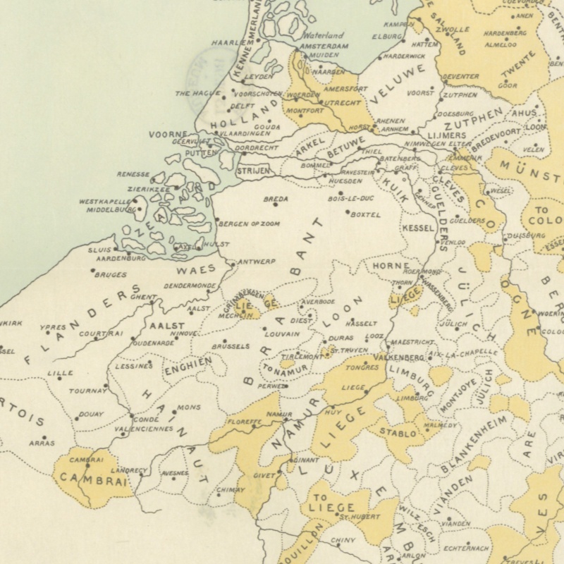 Netherlands antique map view