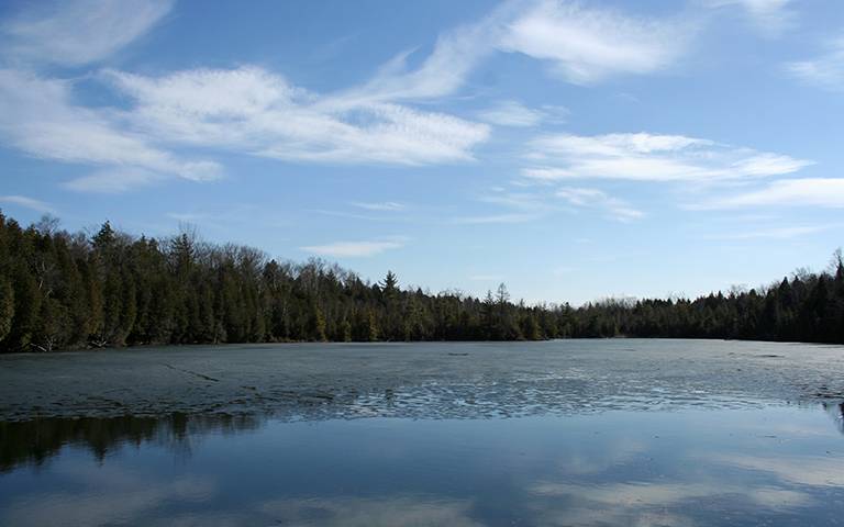 Crawford Lake in Ontario, Canada