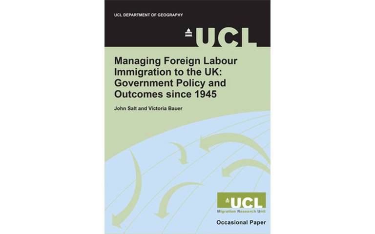 Managing Foreign Labour Immigration to the UK since 1945