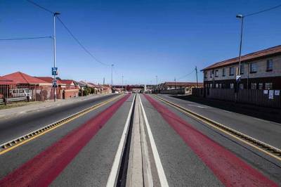 Picture of the BRT lane running in-between Westbury and Coronationville (Picture: Mark Lewis)