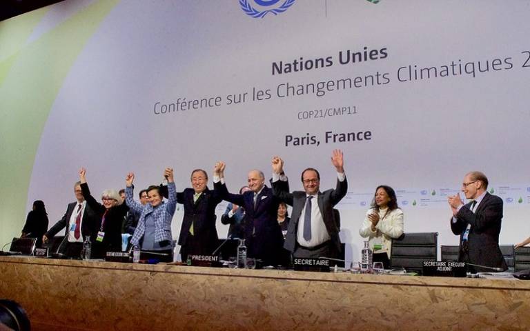 Adoption of the Paris Agreement COP-21 [US State Department photo/ Public Domain]