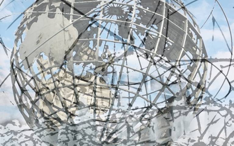 Fractured Globe Sculpture