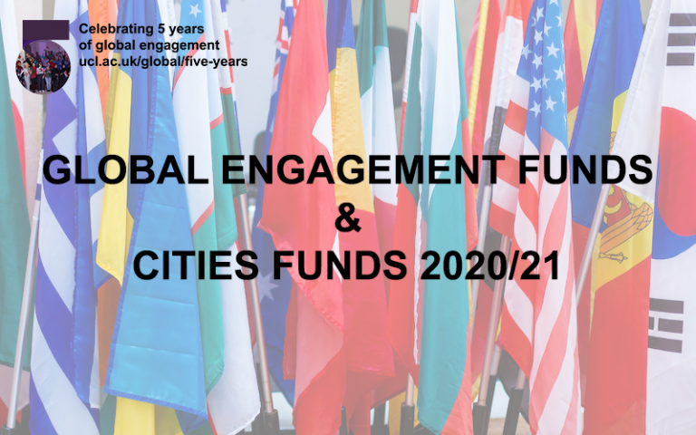 world flags overlaid with words "GEF and Cities Funds 2020/21"