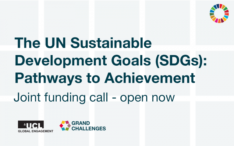 text reading: The UN Sustainable Development Goals (SDGs): Pathways to Achievement