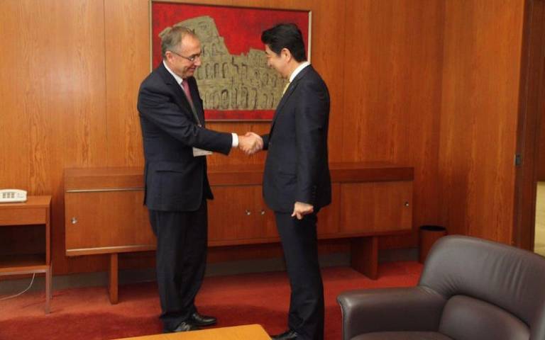 Provost meeting Japanese PM on his last trip to Japan