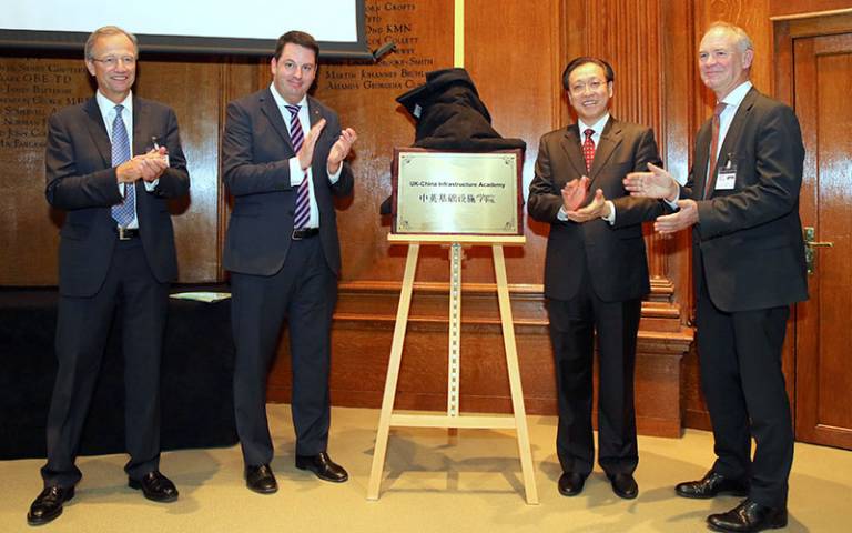 UCL Professor Alan Penn (right) at the launch of the UK-China Infrastructure Academy…