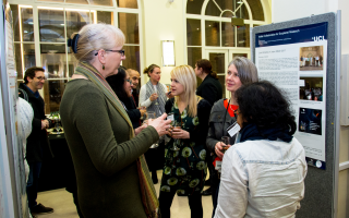 Academics talking at UCL Celebrating Global Engagement event