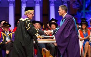 David Miliband receiving Honorary Degree
