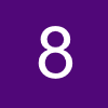 number 8 (mid-purple)