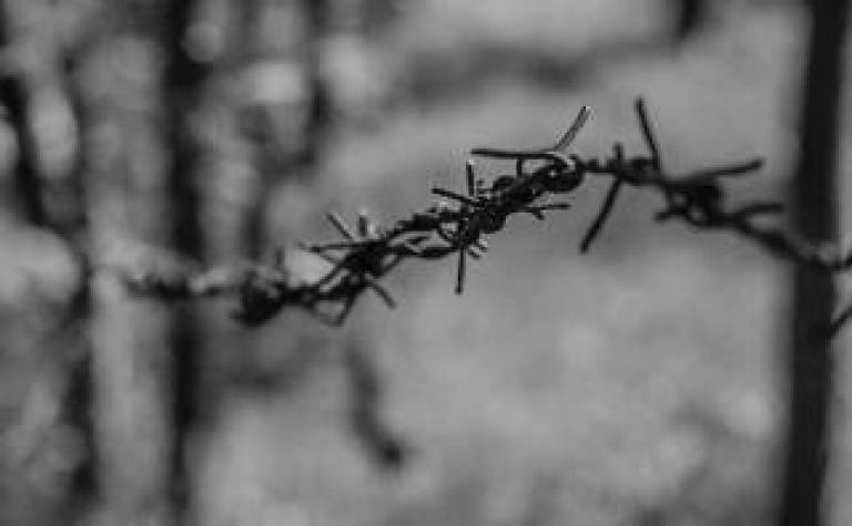 String of barbed wire 