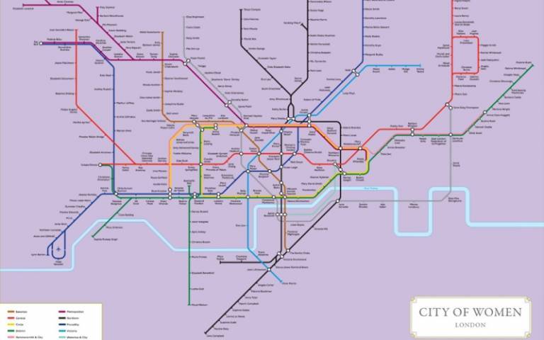 City of Women London tube map