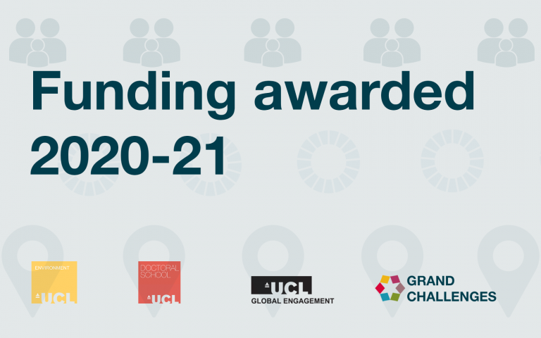 an image of the word funding awarded with ucl logos