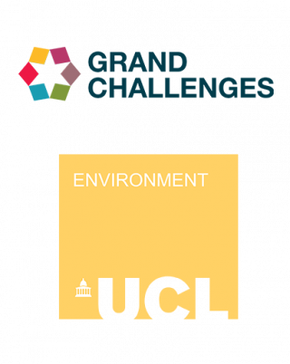 an iamge of the grand challenges logo with the UCL Environment Domain Logo 