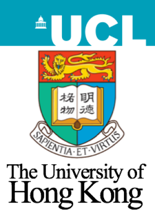UCL logo and HKU crest