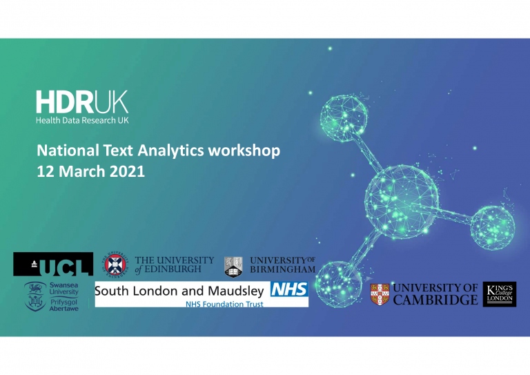 Photo for hdr uk national text analytics workshop