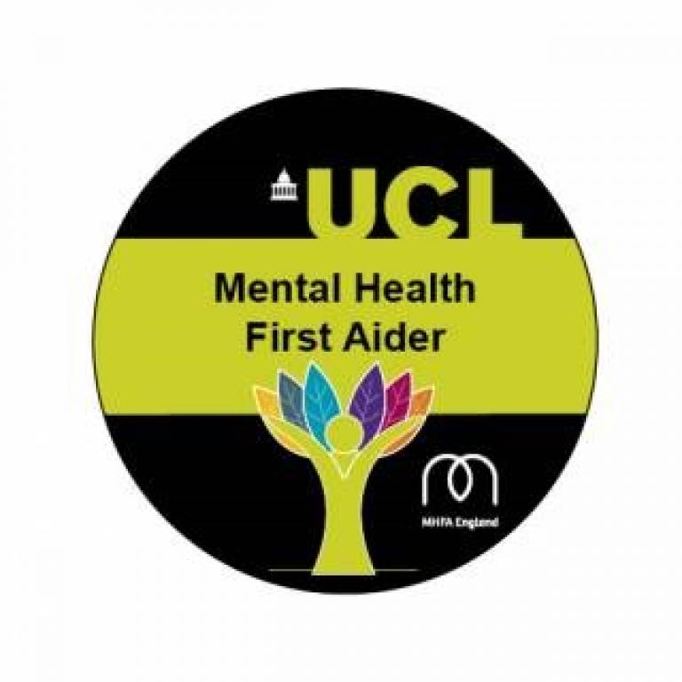 UCL Mental Health First Aider logo 
