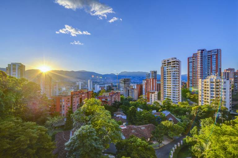 A skyline in Medellin