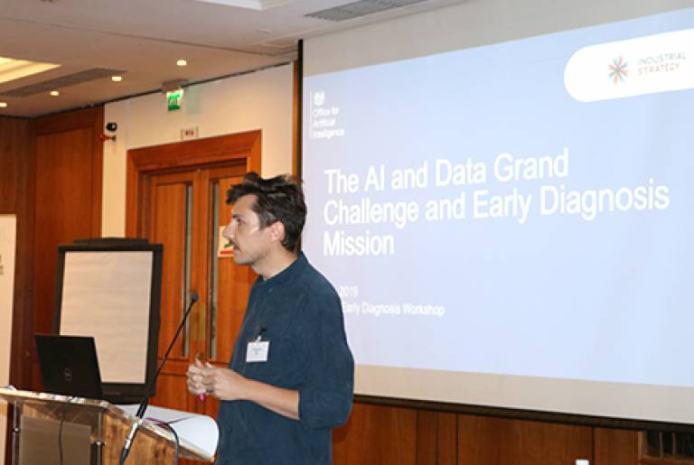 UCL Early Diagnosis Workshop Daniel Quirke speaking