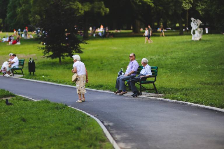 Older people in the park