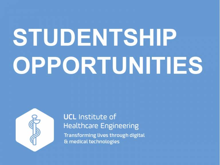 Studentship opportunities within the Institute of Healthcare Engineering