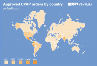 Interactive map of CPAP downloads